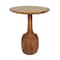 Brown Mango Wood Handmade Accent Table with Elevated Bases Set